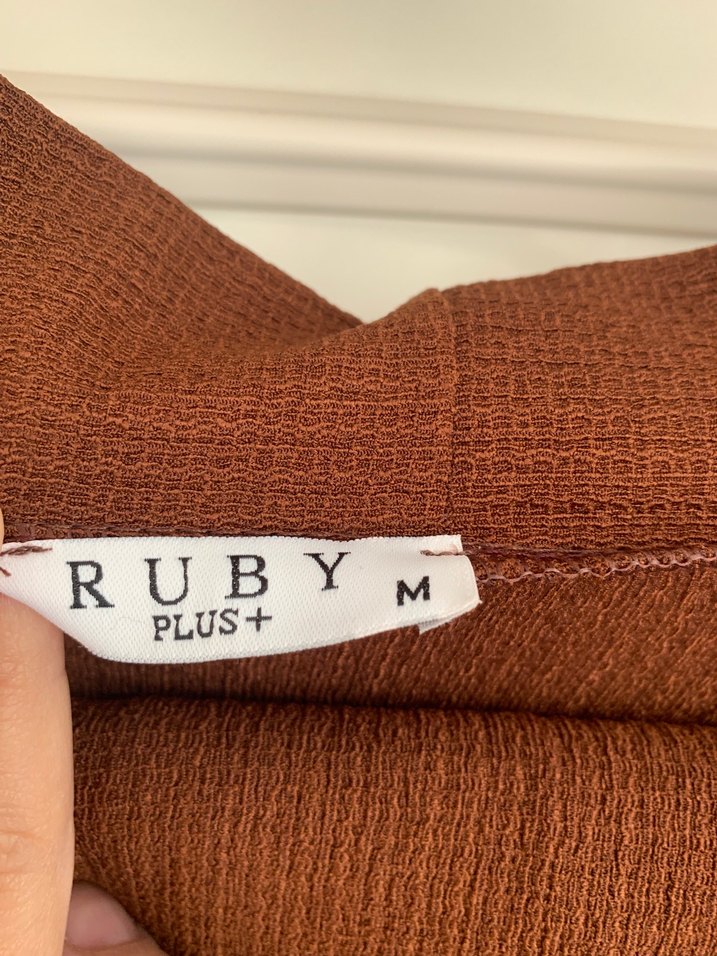 Kadın Kahverengi Keten Uzun Kimono - Görsel 2