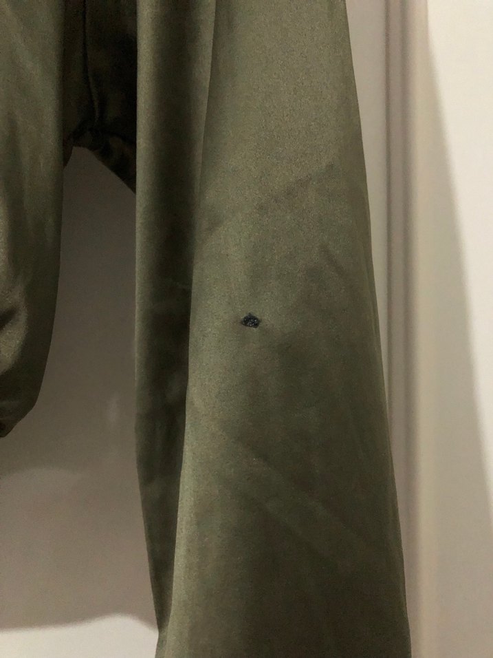 Uzun Kollu, V Yakalı, Saten Kısa Kadın Bluz - Görsel 3