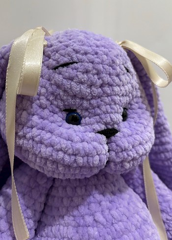 Diğer Amigurumi Mor Peluş Tavşan Oyuncak / El yapımı