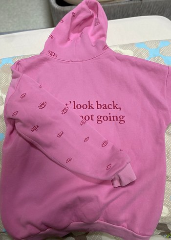 Pembe Oversize Kadın Sweatshirt - Görsel 4