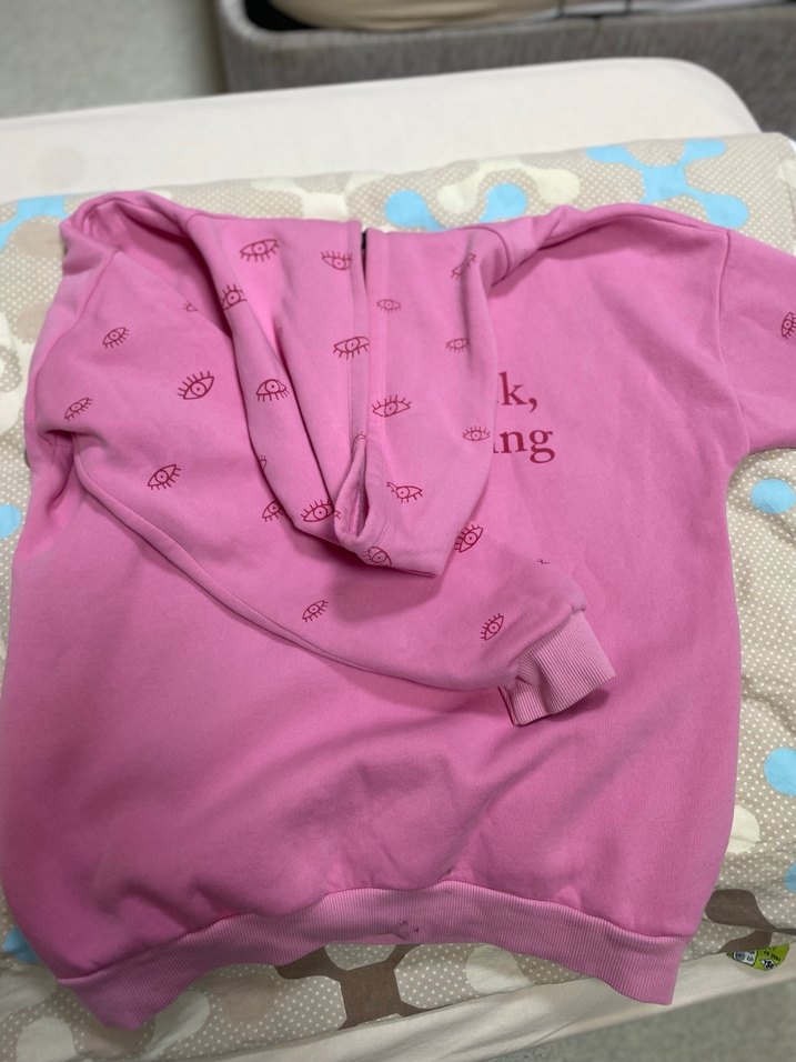 Pembe Oversize Kadın Sweatshirt - Görsel 3