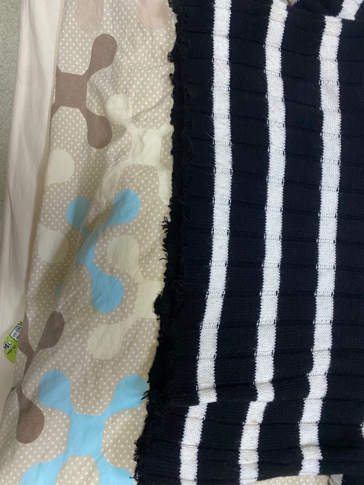 Gri Siyah Çizgili Örgü Kadın Kazak - Görsel 4