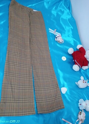 Diğer Ekose kahve rengi pantalon