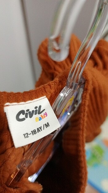12-18 Ay Beden kahverengi Renk Civil Kız bebek elbise