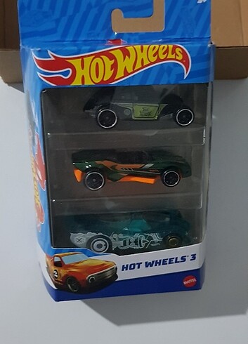 HOT WHEELS 3 LÜ ARABA