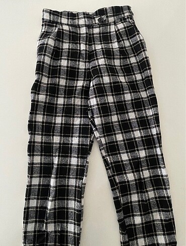 Trendyolmilla kışlık ekoseli pantalon