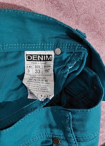 33 Beden yeşil Renk Kot pantolon