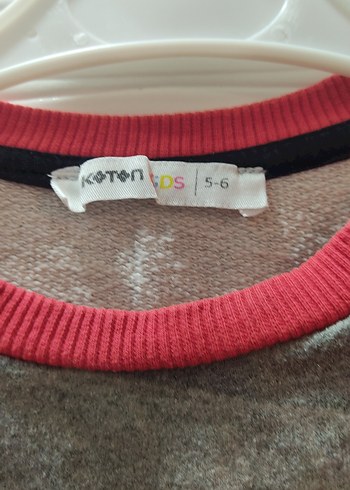 Gri Erkek Çocuk B82 Nakışlı Sweatshirt - Görsel 6