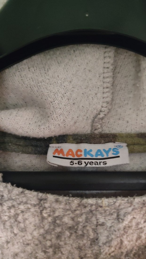 Gri Erkek Çocuk B82 Nakışlı Sweatshirt - Görsel 5