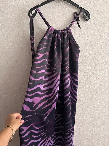 Zara Halter yaka kısa elbise