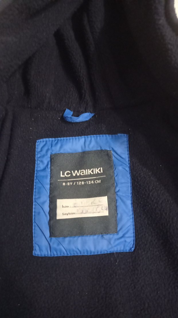 Erkek Çocuk Mavi Kapüşonlu Fermuarlı Mont - Görsel 4