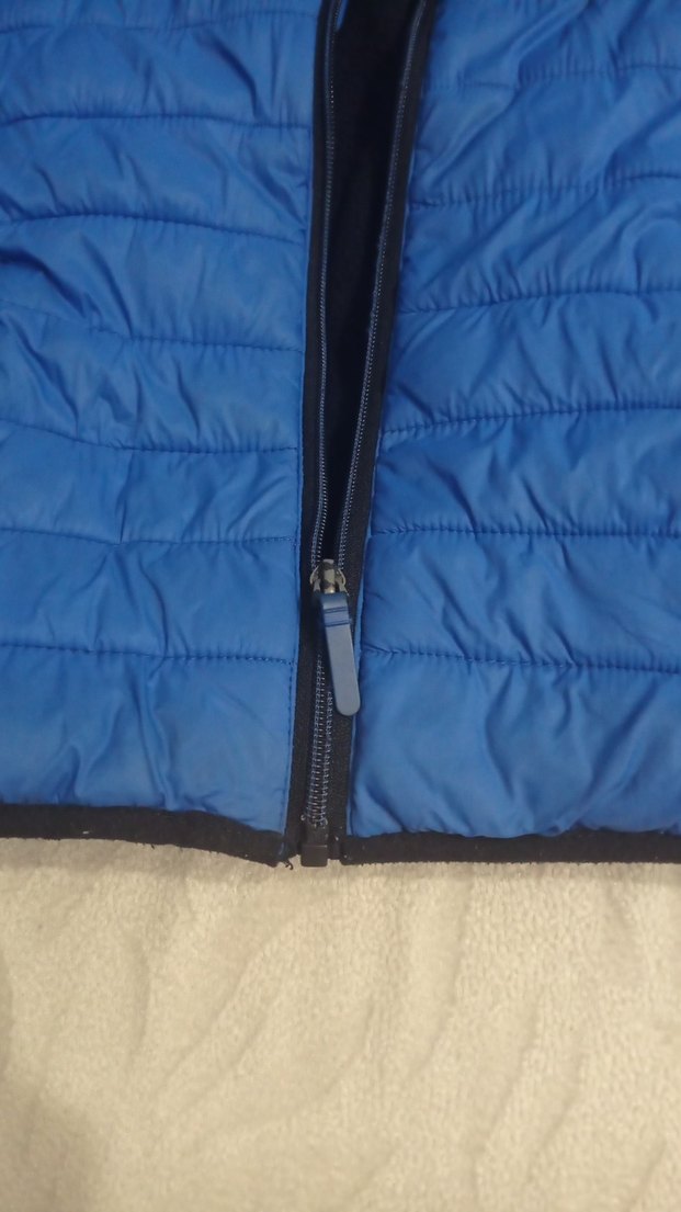 Erkek Çocuk Mavi Kapüşonlu Fermuarlı Mont - Görsel 3