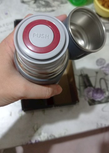 500 ml Gri Vakumlu Termos Şişe - Görsel 3