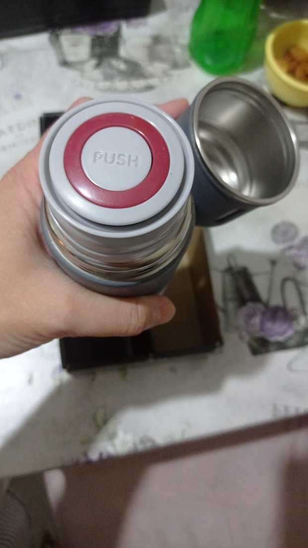 500 ml Gri Vakumlu Termos Şişe - Görsel 3