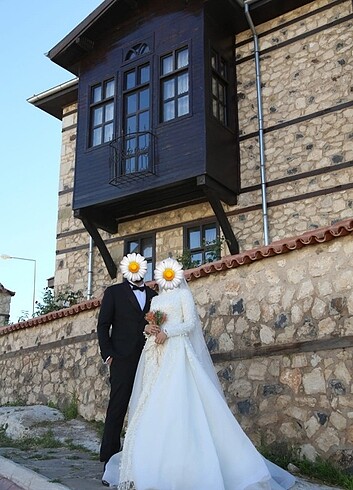 s Beden beyaz Renk Gelinlik^