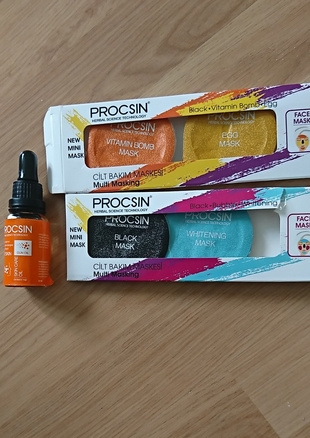 Procsin face oil& maskeler 