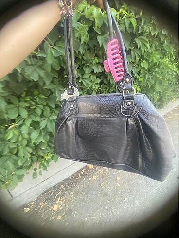 Beden siyah Renk Nine West Vintage bowling çanta