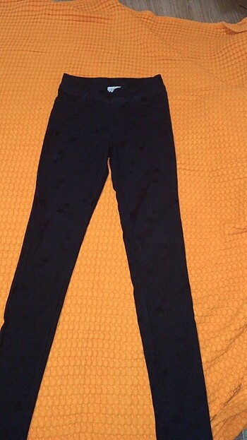 H&M yıldız desenli beli lastikli denim pantolon