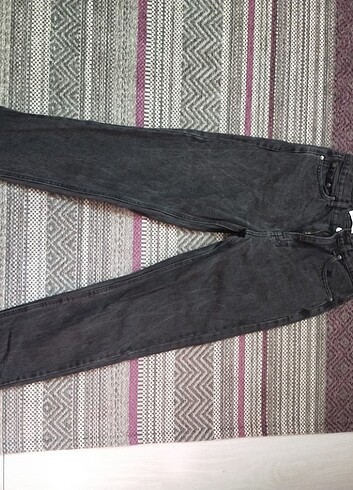 Pull&bear siyah kadın mom jean