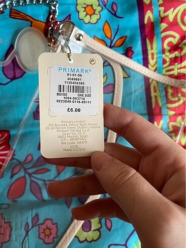 Beden beyaz Renk Primark Transparan Çanta
