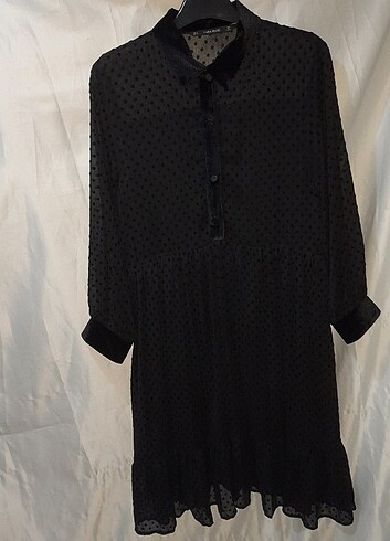 siyah midi elbise 
