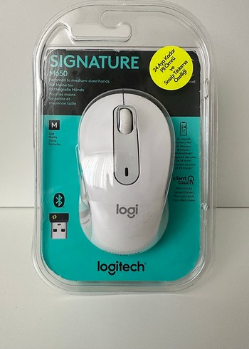 Logitech Signature M650 Beyaz Kablosuz Mouse