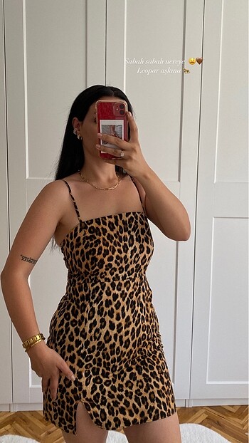 Zara Zara leopar elbise