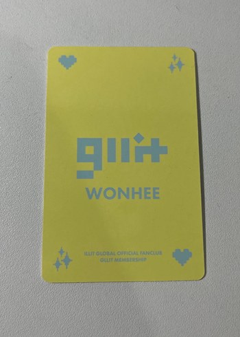  illit wonhee photocard satış