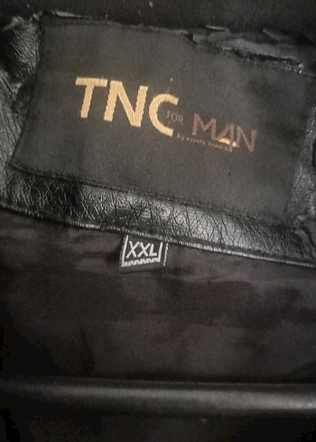 Diğer Erkek Siyah Deri Biker mont tncman