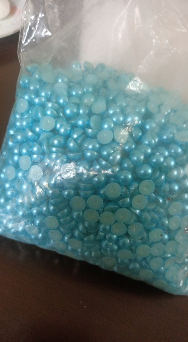 Turkuaz Parlak Tırnak Süsü Boncukları - Görsel 2