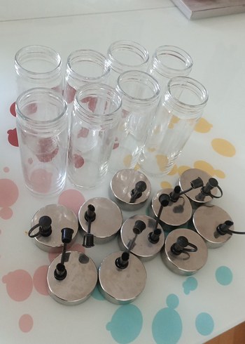 Paslanmaz Çelik Kapaklı Cam Şişe Seti - Görsel 4