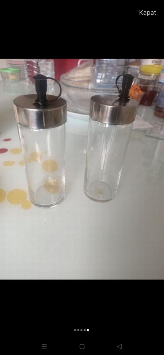 Paslanmaz Çelik Kapaklı Cam Şişe Seti - Görsel 2