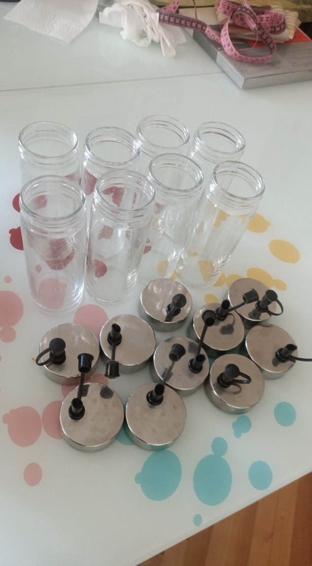 Paslanmaz Çelik Kapaklı Cam Şişe Seti - Görsel 4