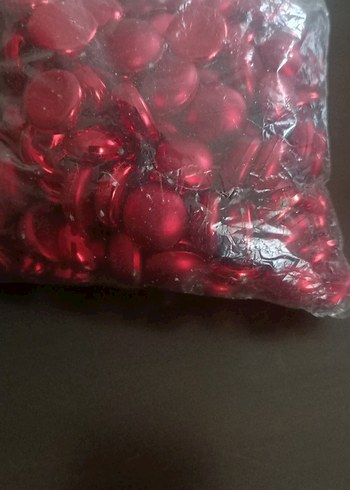 Kırmızı Parlak Tırnak Süsü Boncukları - Görsel 4