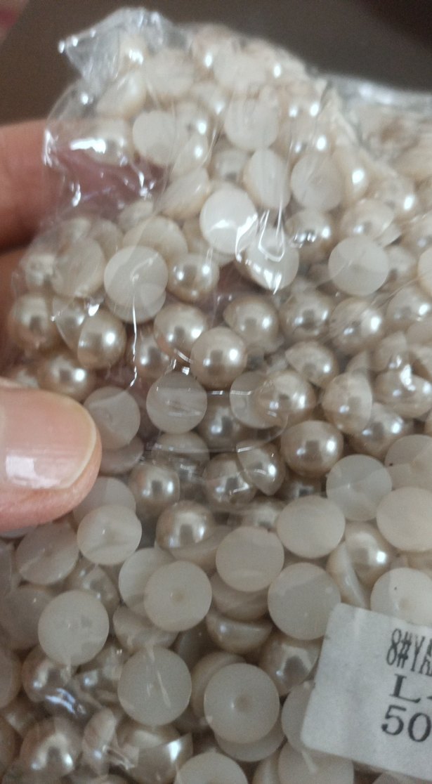 Beyaz Yarım İnci Tırnak Süsü 500g - Görsel 2