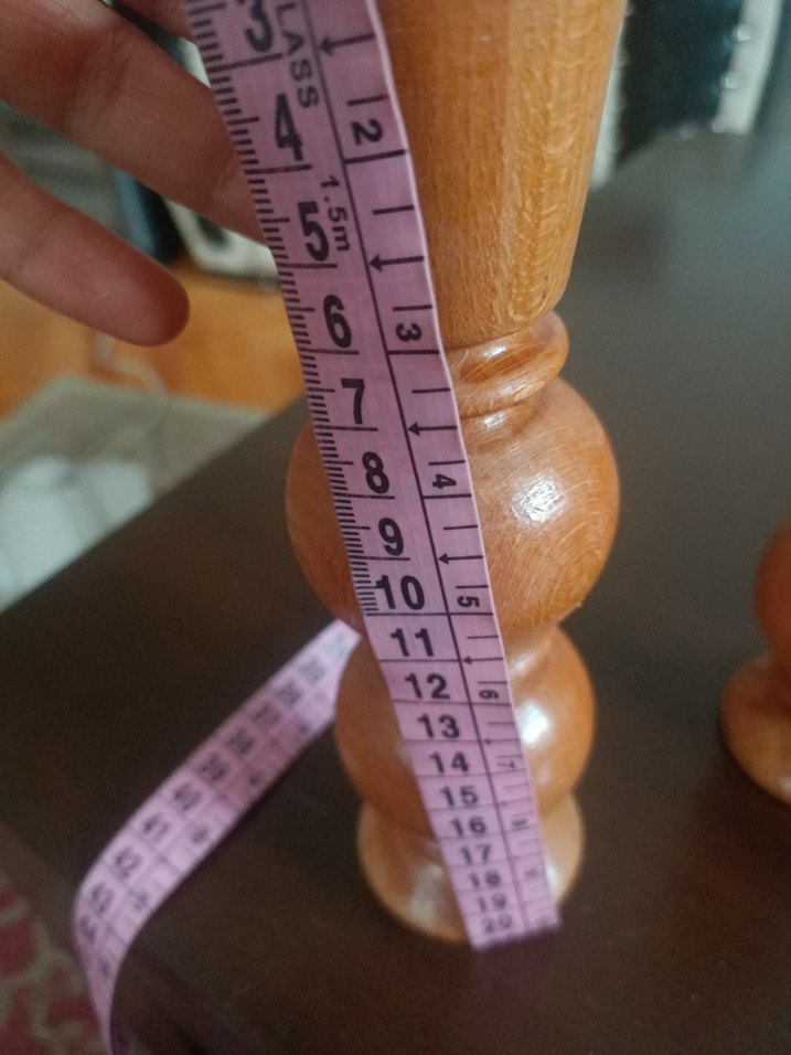 Parlak Bej Ahşap Mumluk Seti - Görsel 3