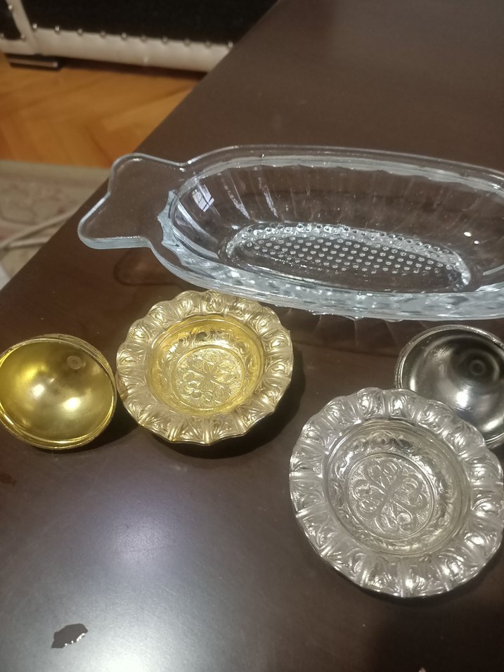 Yılan Desenli Altın ve Gümüş lokumluk - Görsel 3