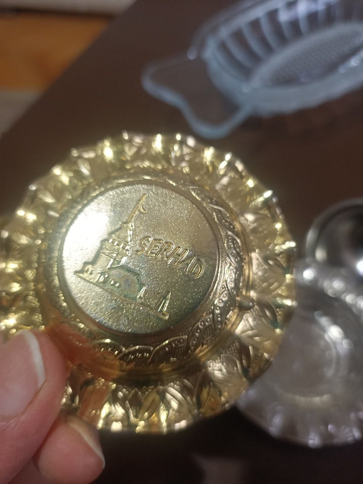 Yılan Desenli Altın ve Gümüş lokumluk - Görsel 5