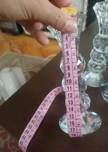 Kristal Görünümlü Beyaz Mumluk Seti - Görsel 4