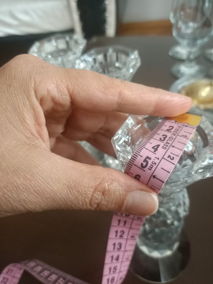 Kristal Görünümlü Beyaz Mumluk Seti - Görsel 5