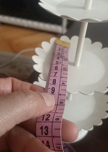 Beyaz 3 Katlı Metal Tatlı Standı - Görsel 3