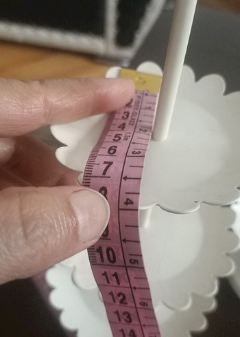 Beyaz 3 Katlı Metal Tatlı Standı - Görsel 5