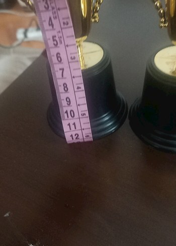 Parlak Altın Renkli Mini Kupa Figürinler - Görsel 2