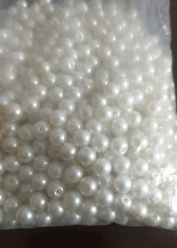 Beyaz Tırnak Süsleme İnci Boncuklar - Görsel 2