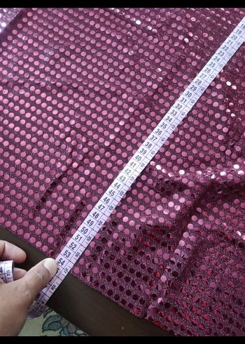 parça pullu payetli kumas - Görsel 5