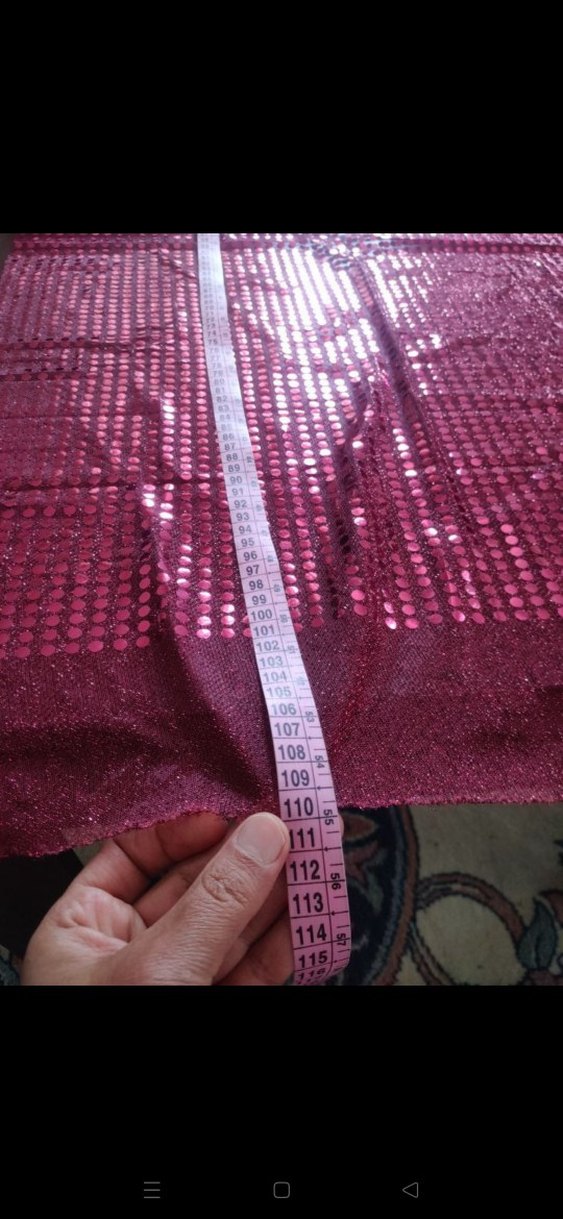 parça pullu payetli kumas - Görsel 3