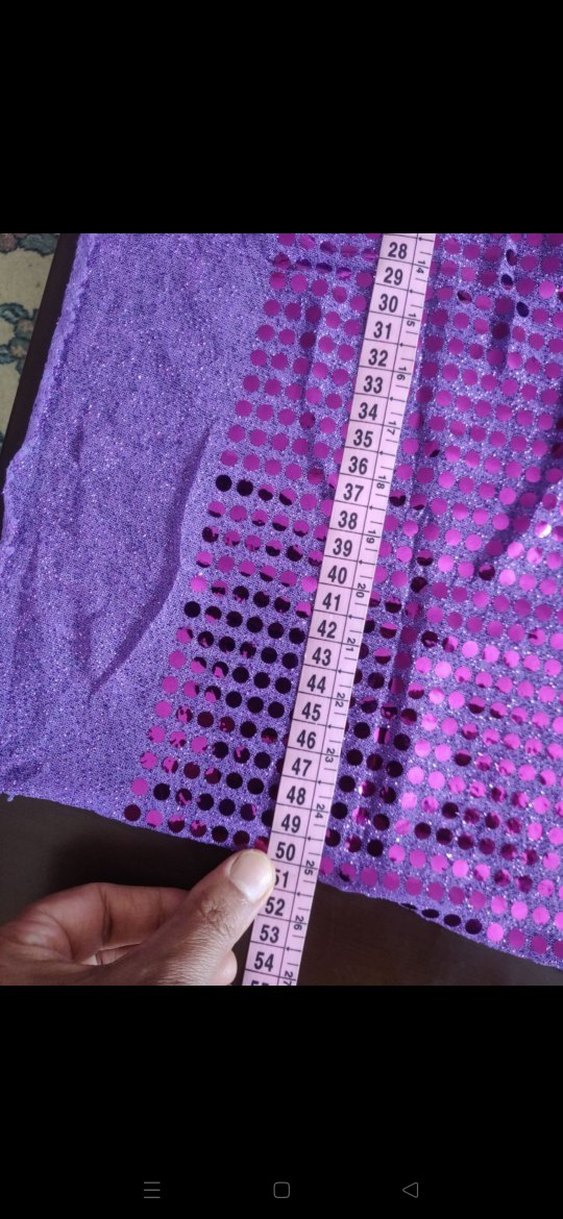 parça pullu payetli kumas - Görsel 2