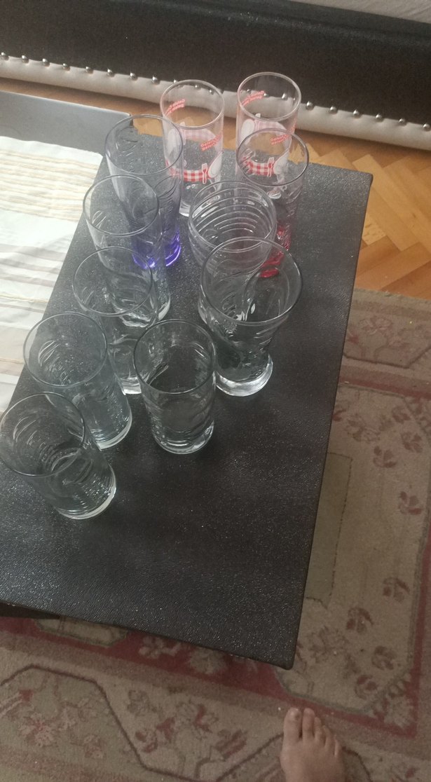 Çeşitli Desenlerde Renkli Bardak Seti - Görsel 5