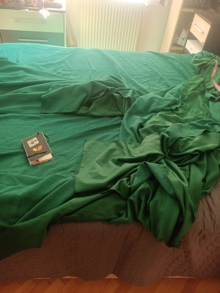 Parlak Yeşil Düz Yatak Örtüsü - Görsel 5