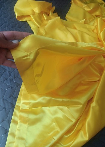 Parlak Sarı Düz Yatak Örtüsü - Görsel 6